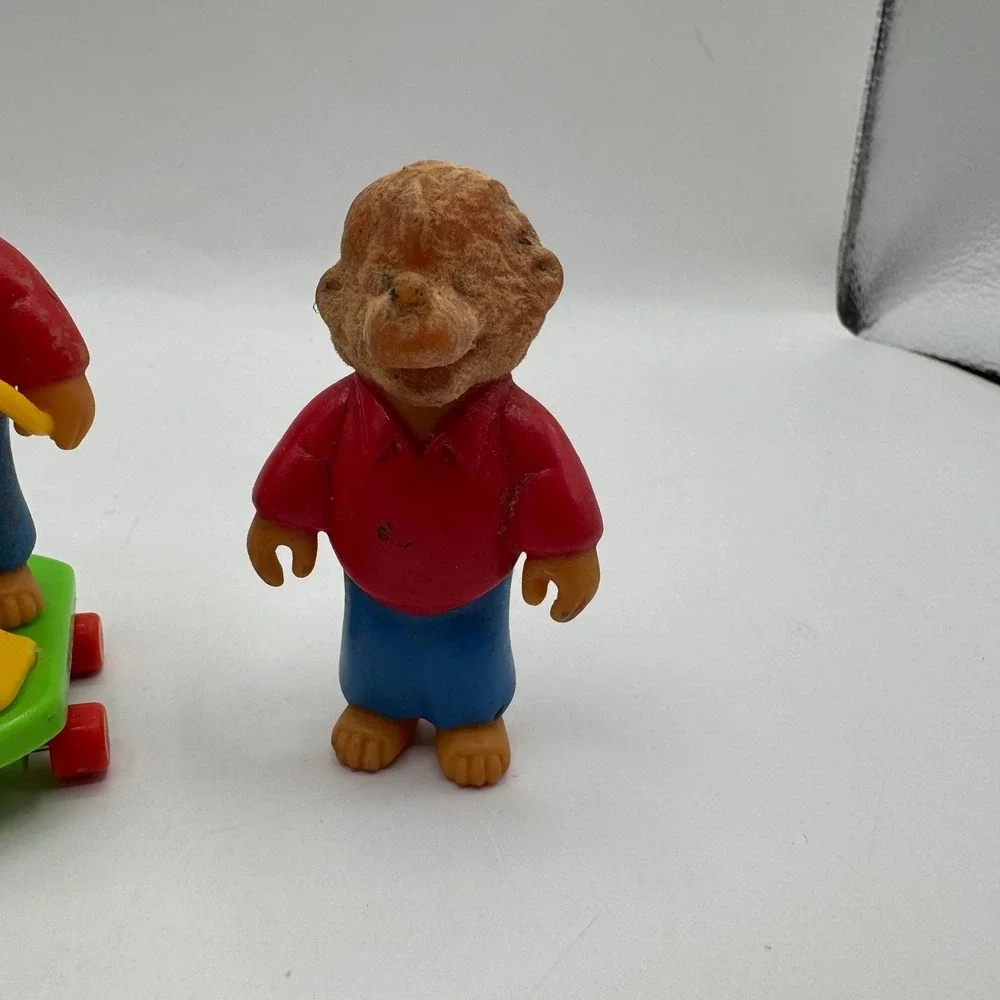 Berenstain Bears PVC Figures Kids 3pc Multicolor‎ 1986 Mama Brother Bear Scooter